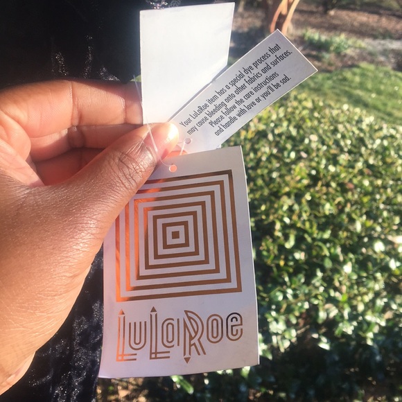 LuLaRoe Elegant Black Velvet Carly 3XL - Picture 4 of 8